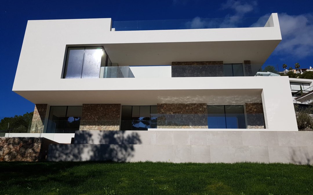 Revestimiento de fachada Sistema SATE en vivienda de Calviá – Palma de Mallorca